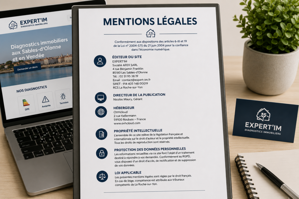 Mentions légales du site EXPERT’IM