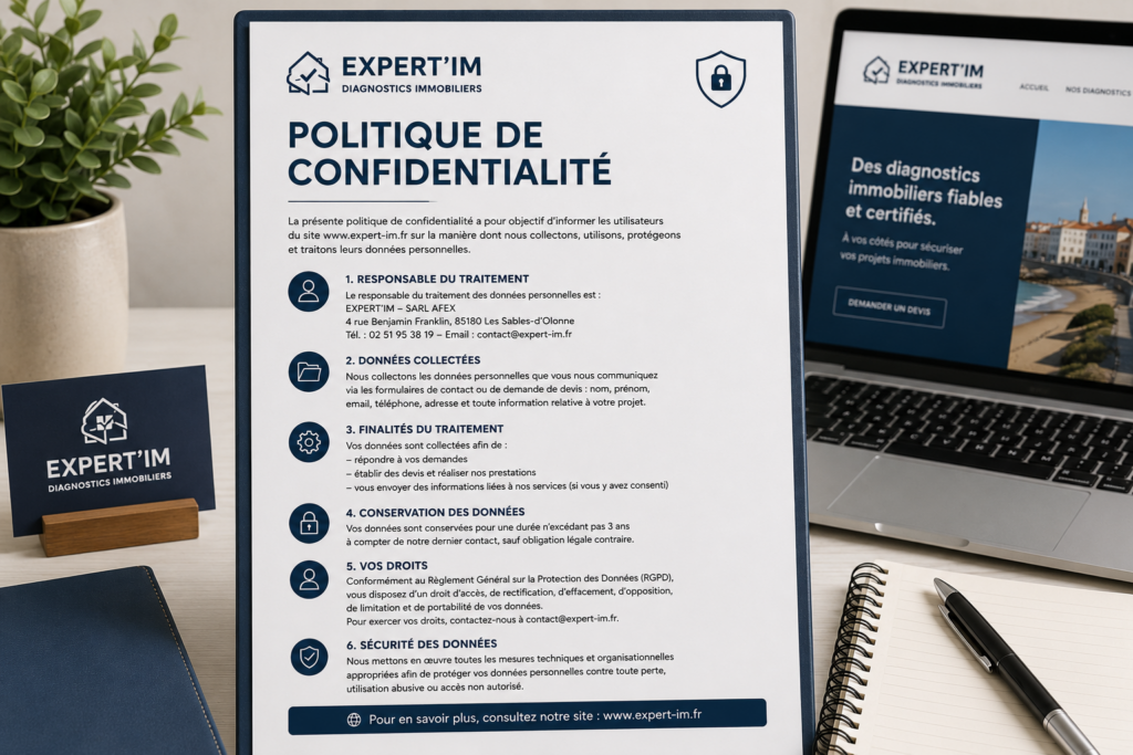 Politique de confidentialité du site EXPERT’IM